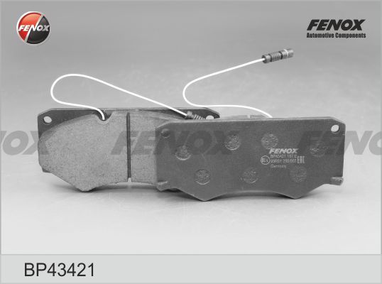 Комплект тормозных колодок, дисковый тормоз FENOX BP43421