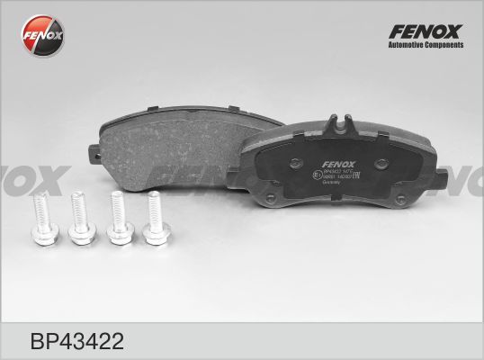 Комплект тормозных колодок, дисковый тормоз FENOX BP43422