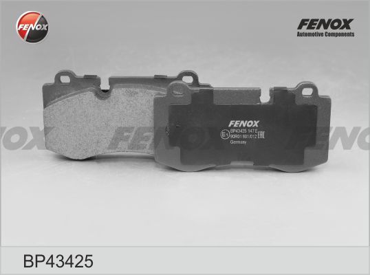 Комплект тормозных колодок, дисковый тормоз FENOX BP43425