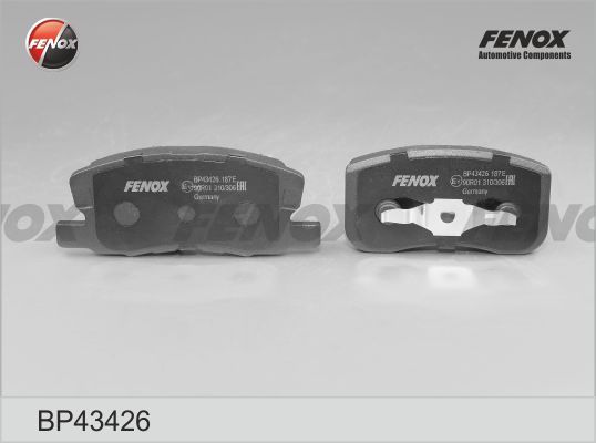 Комплект тормозных колодок, дисковый тормоз FENOX BP43426