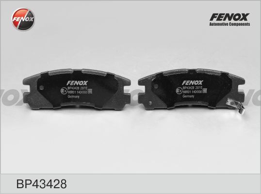 Комплект тормозных колодок, дисковый тормоз FENOX BP43428