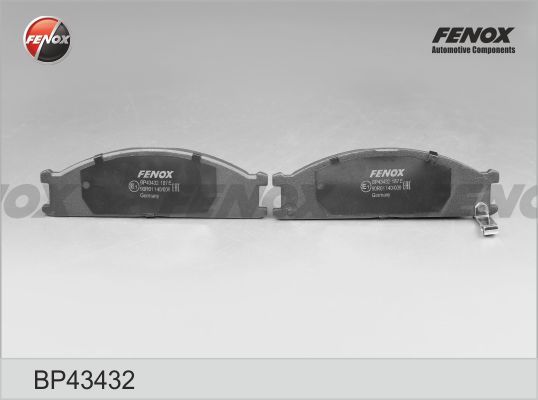 Комплект тормозных колодок, дисковый тормоз FENOX BP43432