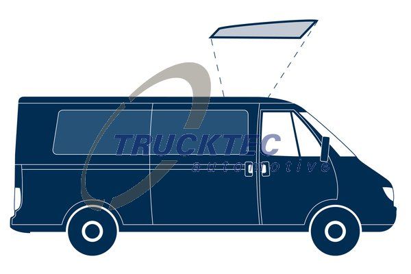 Прокладка, сдвигаемая панель крыши TRUCKTEC AUTOMOTIVE 0254056