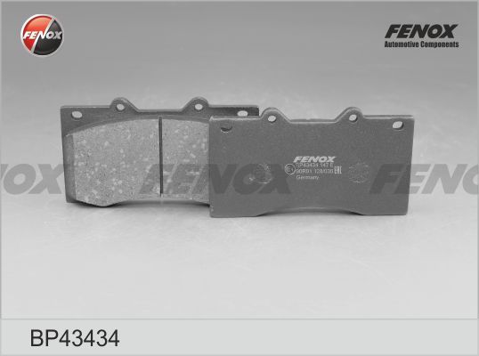 Комплект тормозных колодок, дисковый тормоз FENOX BP43434