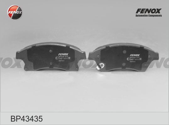Комплект тормозных колодок, дисковый тормоз FENOX BP43435