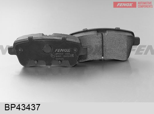 Комплект тормозных колодок, дисковый тормоз FENOX BP43437