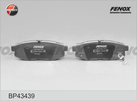 Комплект тормозных колодок, дисковый тормоз FENOX BP43439