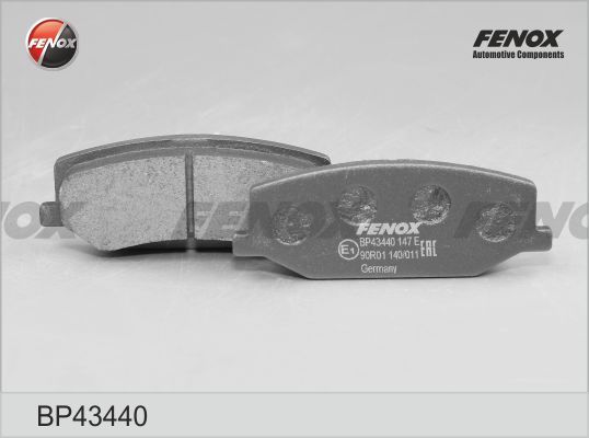 Комплект тормозных колодок, дисковый тормоз FENOX BP43440