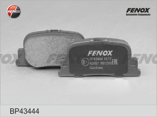 Комплект тормозных колодок, дисковый тормоз FENOX BP43444