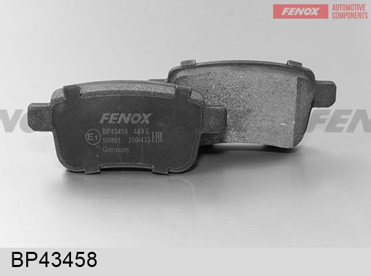 Комплект тормозных колодок, дисковый тормоз FENOX BP43458