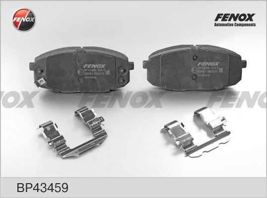 Комплект тормозных колодок, дисковый тормоз FENOX BP43459