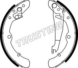 Комплект тормозных колодок TRUSTING 016020