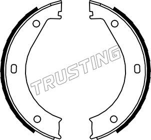 Комплект тормозных колодок, стояночная тормозная система TRUSTING 019023