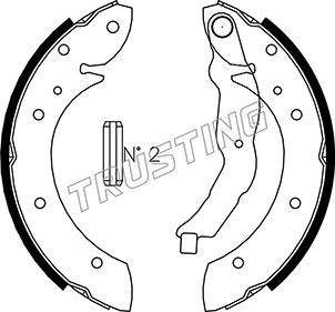 Комплект тормозных колодок TRUSTING 019025