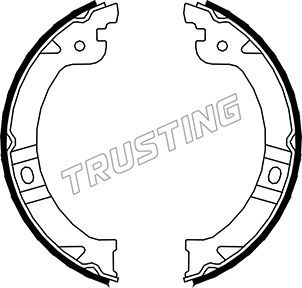 Комплект тормозных колодок, стояночная тормозная система TRUSTING 023002
