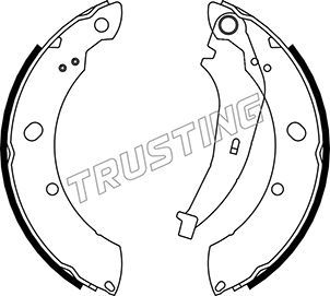 Комплект тормозных колодок TRUSTING 023008