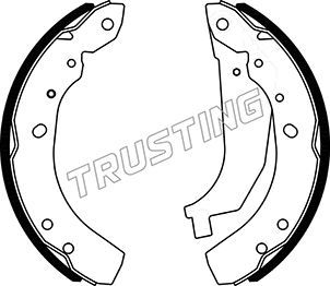 Комплект тормозных колодок TRUSTING 023009
