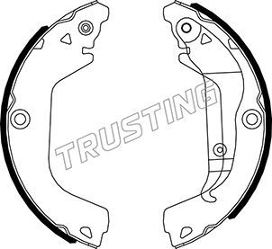 Комплект тормозных колодок TRUSTING 027009