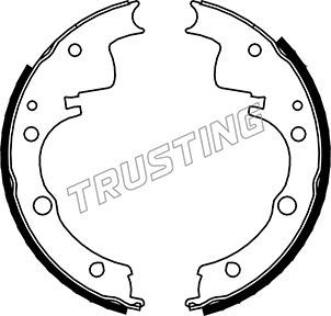 Комплект тормозных колодок TRUSTING 034087