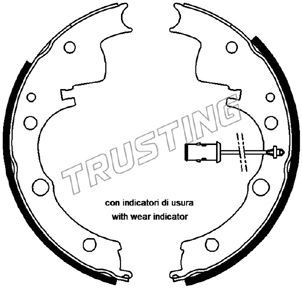 Комплект тормозных колодок TRUSTING 034088