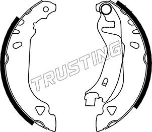 Комплект тормозных колодок TRUSTING 034090