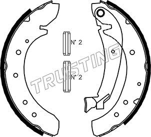 Комплект тормозных колодок TRUSTING 034097