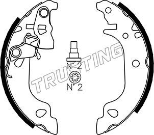 Комплект тормозных колодок TRUSTING 034103
