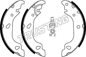Комплект тормозных колодок TRUSTING 034104