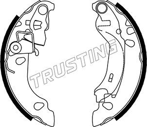 Комплект тормозных колодок TRUSTING 034107