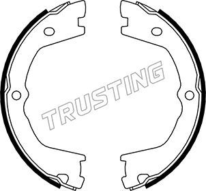 Комплект тормозных колодок, стояночная тормозная система TRUSTING 034110