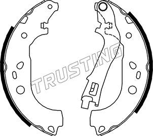 Комплект тормозных колодок TRUSTING 034112