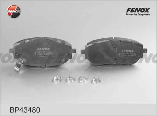 Комплект тормозных колодок, дисковый тормоз FENOX BP43480