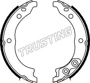 Комплект тормозных колодок, стояночная тормозная система TRUSTING 034113