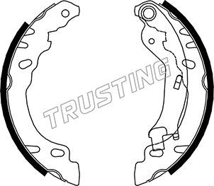 Комплект тормозных колодок TRUSTING 034114