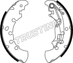 Комплект тормозных колодок TRUSTING 034115