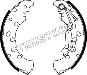 Комплект тормозных колодок TRUSTING 034116