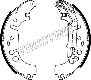 Комплект тормозных колодок TRUSTING 034117