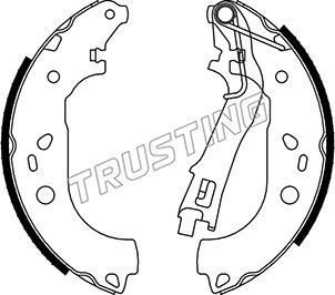 Комплект тормозных колодок TRUSTING 034122