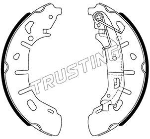 Комплект тормозных колодок TRUSTING 034124