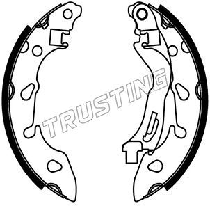 Комплект тормозных колодок TRUSTING 034125
