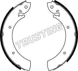 Комплект тормозных колодок TRUSTING 040080