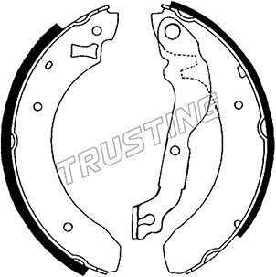 Комплект тормозных колодок TRUSTING 040117