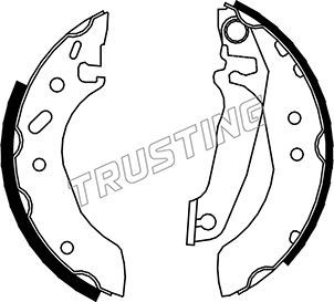 Комплект тормозных колодок TRUSTING 040132