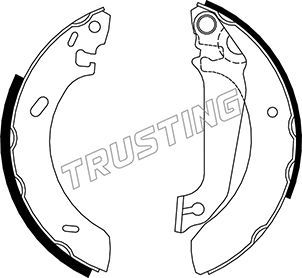 Комплект тормозных колодок TRUSTING 040133