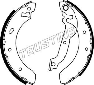 Комплект тормозных колодок TRUSTING 040134