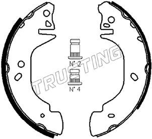 Комплект тормозных колодок TRUSTING 040135