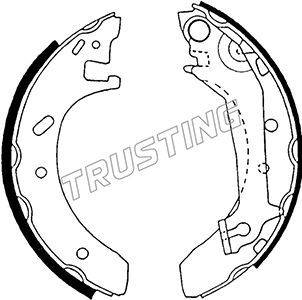 Комплект тормозных колодок TRUSTING 040137