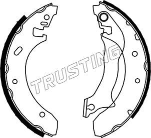 Комплект тормозных колодок TRUSTING 040138