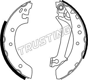 Комплект тормозных колодок TRUSTING 040142