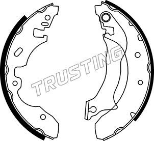 Комплект тормозных колодок TRUSTING 040143